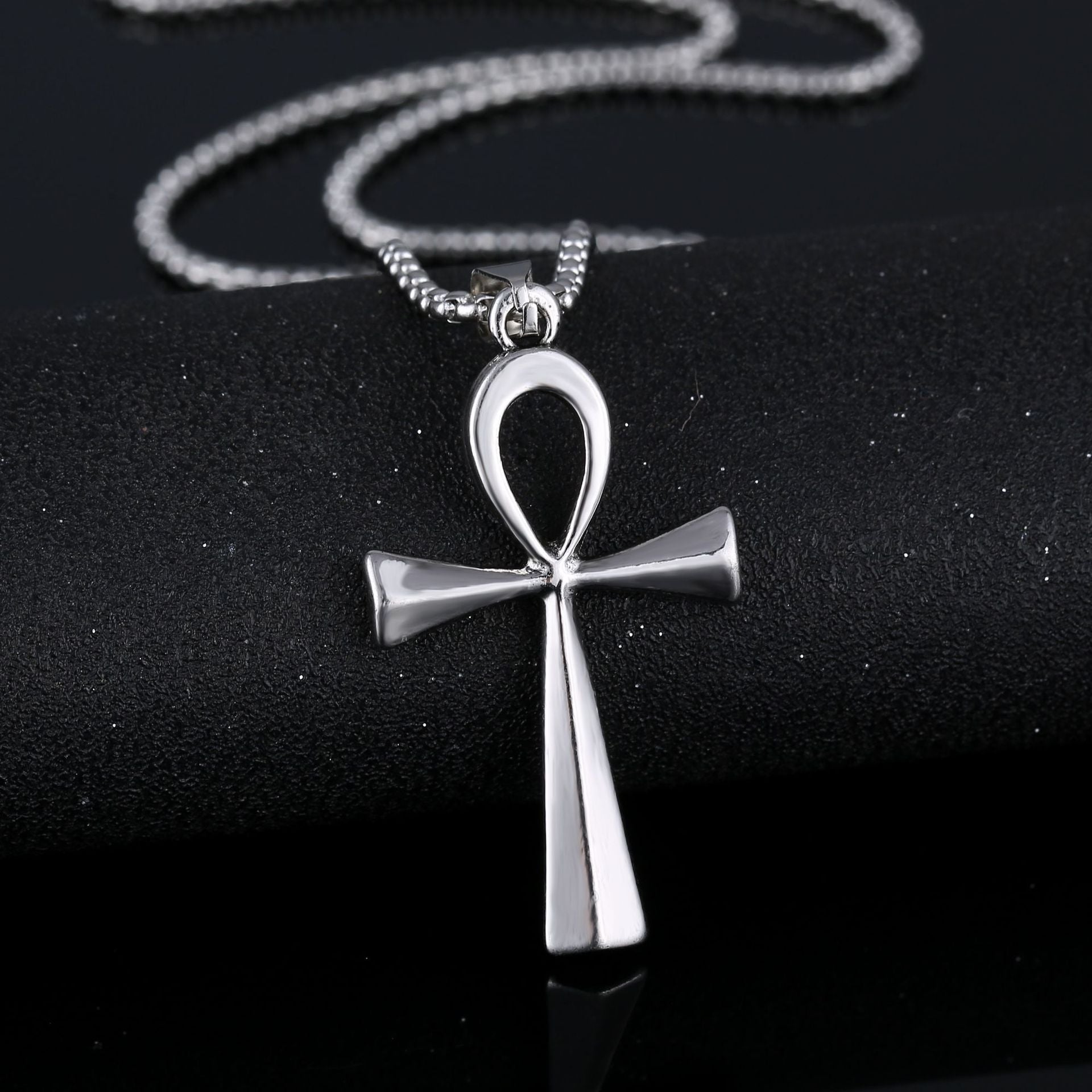 Wholesale  necklace men's Joker cross sweater chain net red new fashion accessories titanium steel necklace
